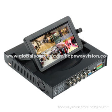 7-inch LCD 4ch NVR, Cloud Technology Onvif, 3G WiFi